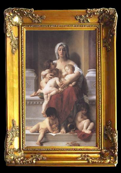 framed  Adolphe William Bouguereau Charity (mk26), Ta092